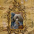 Chinese mirror paintings in <b>Rococo</b> frames