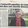 L'<b>université</b> <b>populaire</b> de Caen définitivement installée dans ses murs?