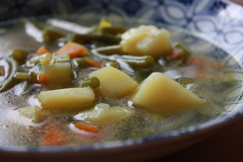 Soupe de haricots verts et pommes de terre Soupe de haricots verts et pommes de terre