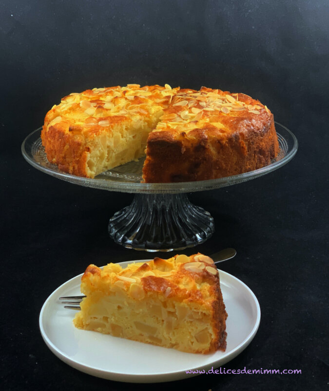 Gâteau Madeleine aux pommes 3