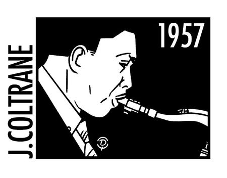 Delius dessinateur John COLTRANE Dessin noir et blanc