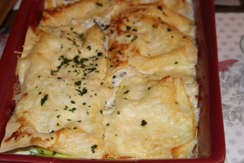 lasagnes courgettes fromages