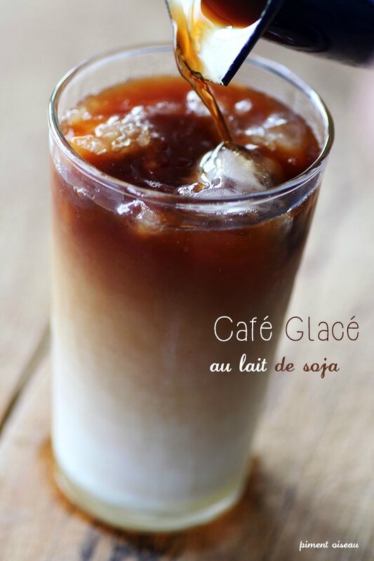 café glacé au lait de soja