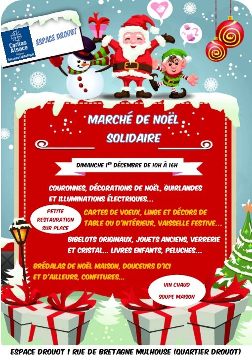 Quartier Drouot - Marché de Noël solidaire Caritas