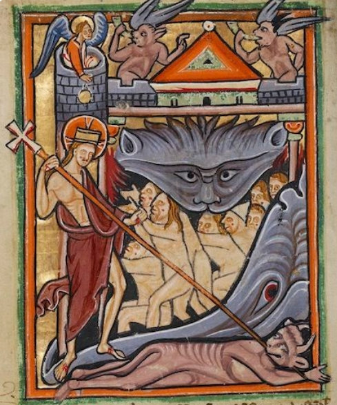 Jésus écrase le diable