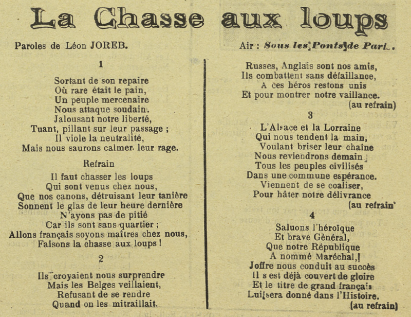 La chasse aux loups
