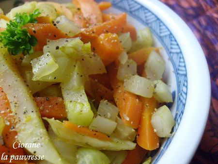 Poêlée de fenouil et carottes