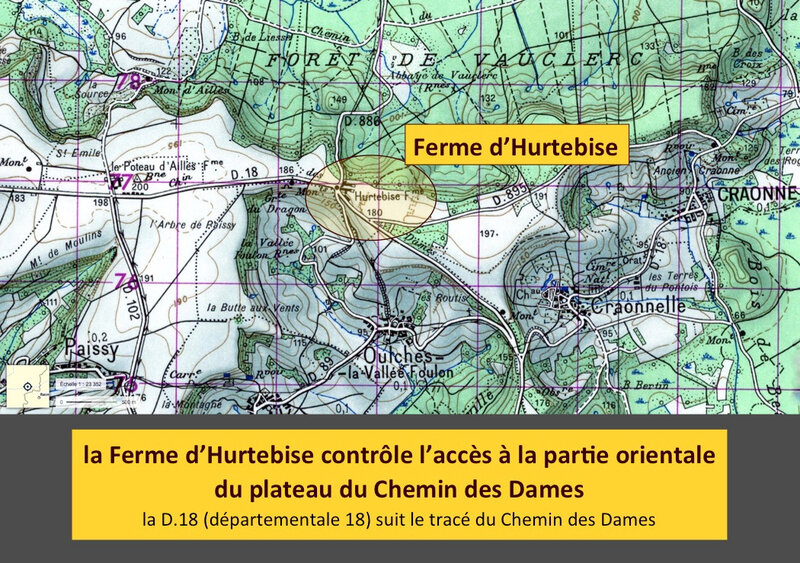 ferme d'Hurtebise, carte IGN 1950, légendé (2)
