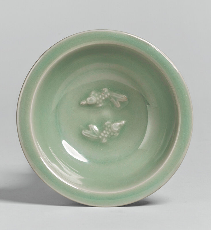 A 'Longquan' celadon 'Twin Fish' small dish, Southern Song dynasty (1127-1279)