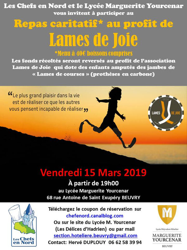 Affiche repas Lames de joie