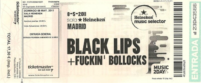 2011 05 Black Lips Sala Heineken Billet