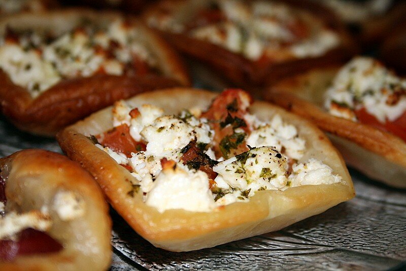 Carrés tomates feta