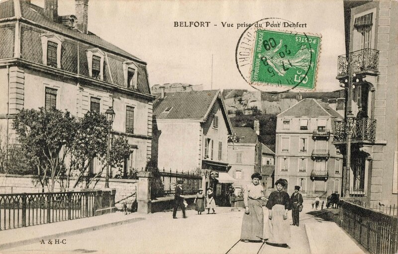 CPA Belfort Quartier Fourneau 1903-09