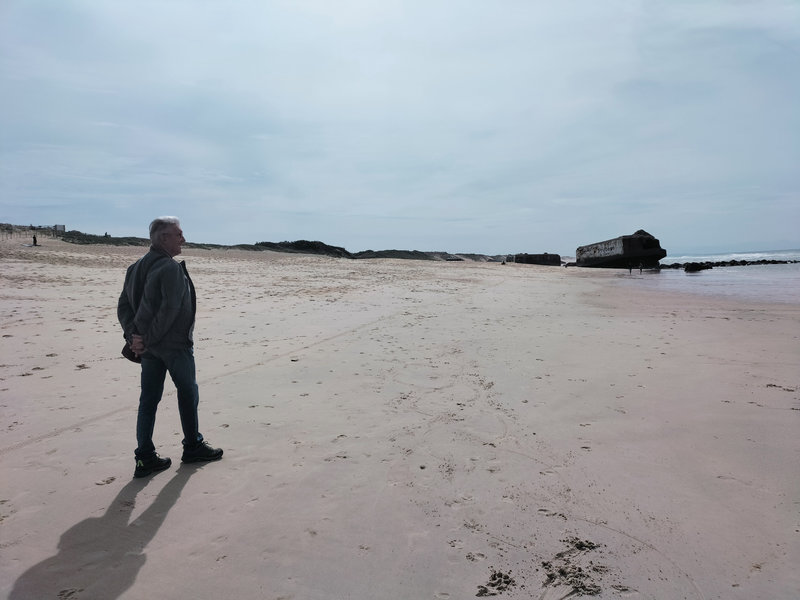 Sur la plage de Capbreton, octobre 2022