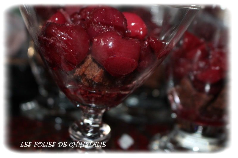 Trifle chocolat cerises 3