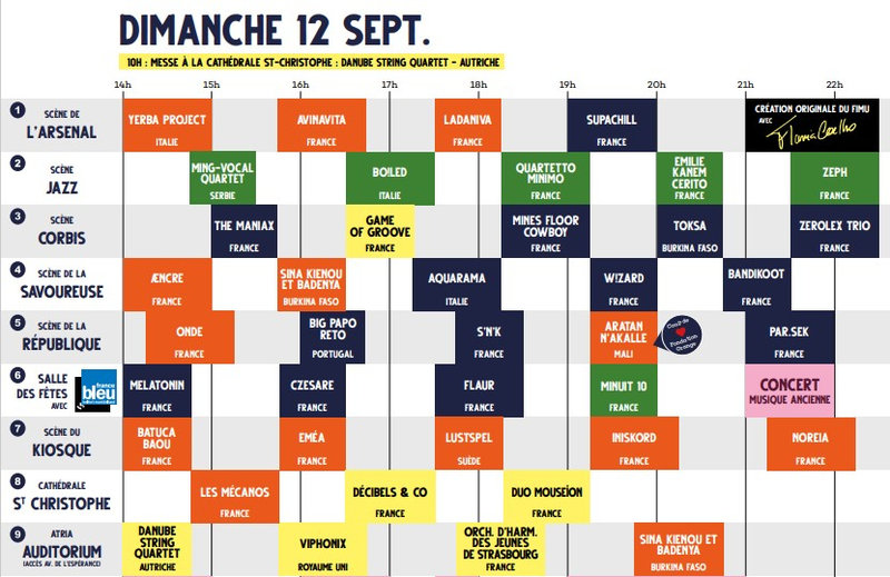 Programme Dimanche 12 sept FIMU 2021