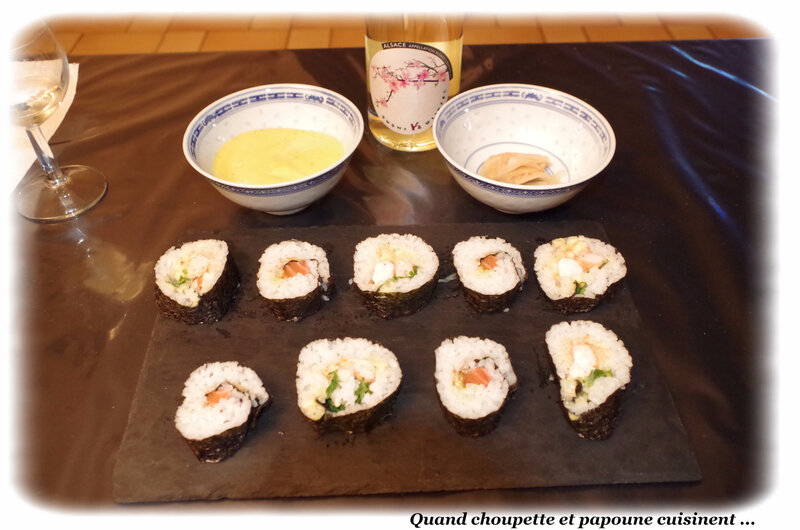 sushis au saumon et aux crevettes roses-2135