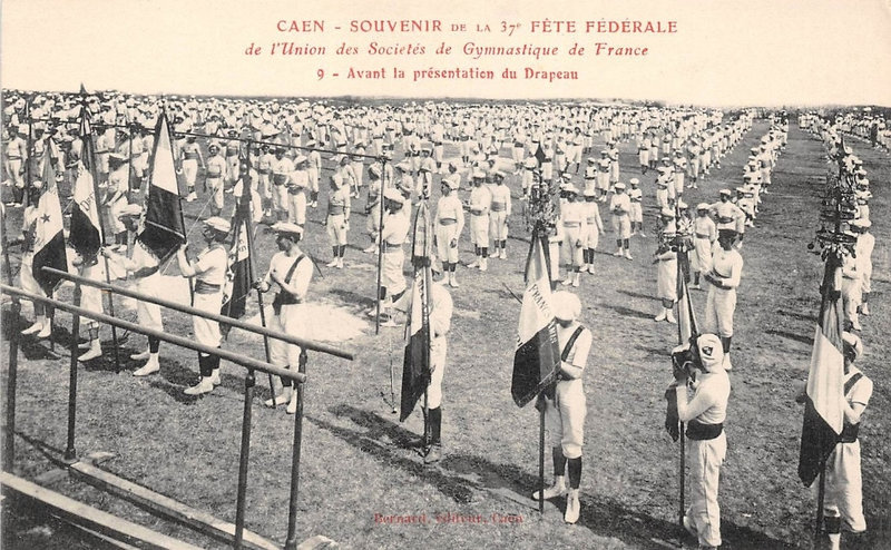 CPA Caen 37e Fête Fédérale 1911