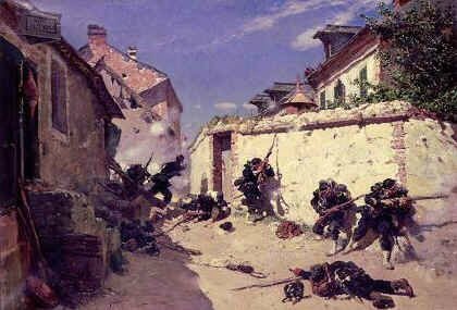 De Neuville, Attaque surprise dans les faubourgs de Metz (1875)