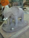 2 ème pièce éléphant terre raku mais modelage sculture (4)