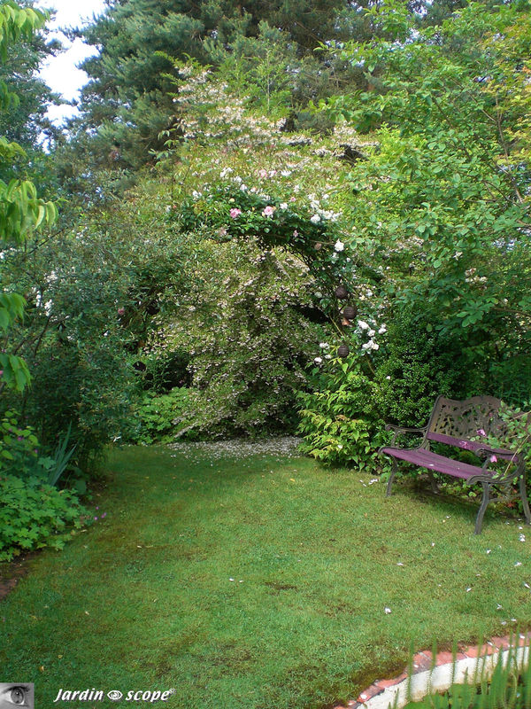 Banc dans le Jardin de Chantal et Alain - Jouy-le-Potier (45)