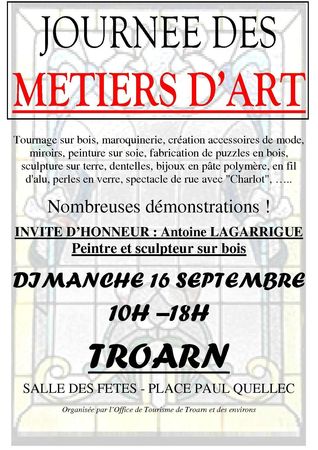 Affiche Journée Métiers d'Art