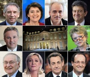 élection présidentielle 2012 1er tour les 10 candidats