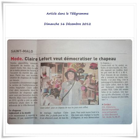 article telegramme 2012