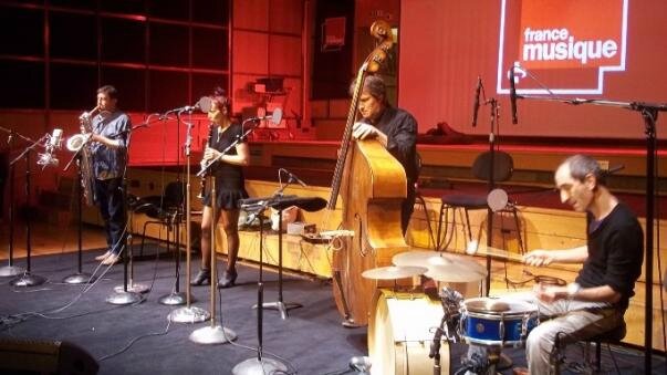 Trio les Cimes et Isabelle Duthoit au studio 106 par S Noël