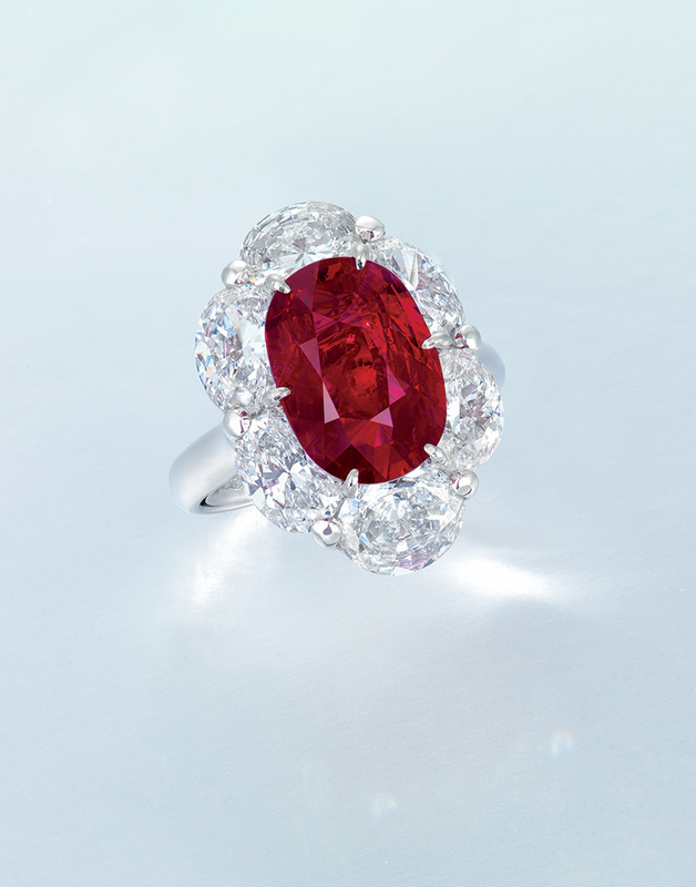 An important ruby and diamond ring