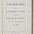 <b>Constitution</b> du 5 fructidor an III