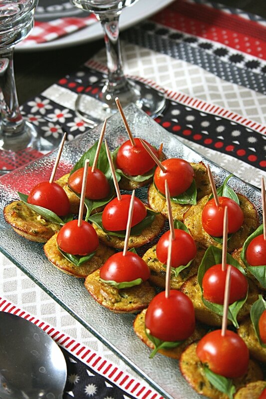Mini-clafoutis à la morue et curry - passion culinaire