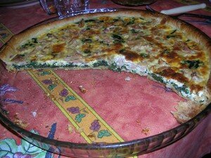 Tarte au thon et aux épinards