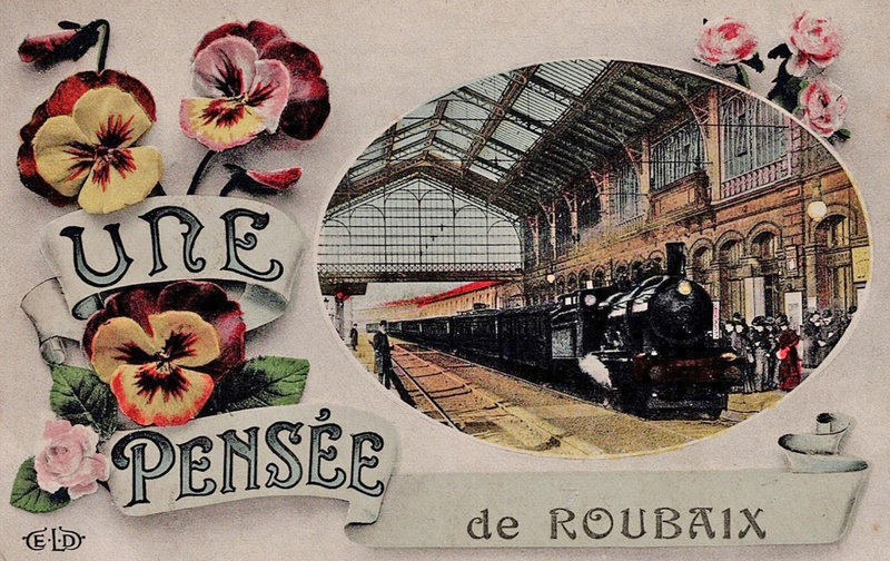 CPA Roubaix Gare Une pensée