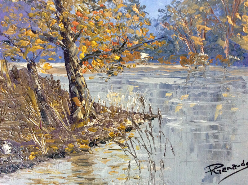 2017 étang et arbres