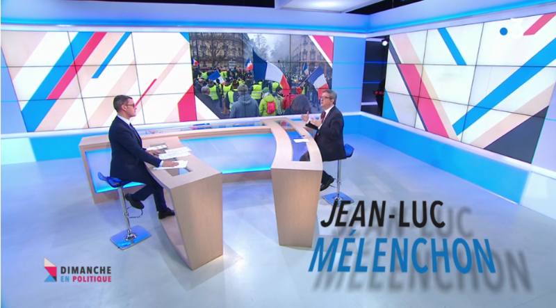 MELENCHON GILETS JAUNES MEDIA DIXIT WORLD