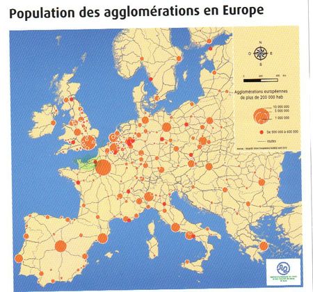 aires urbaines Europe