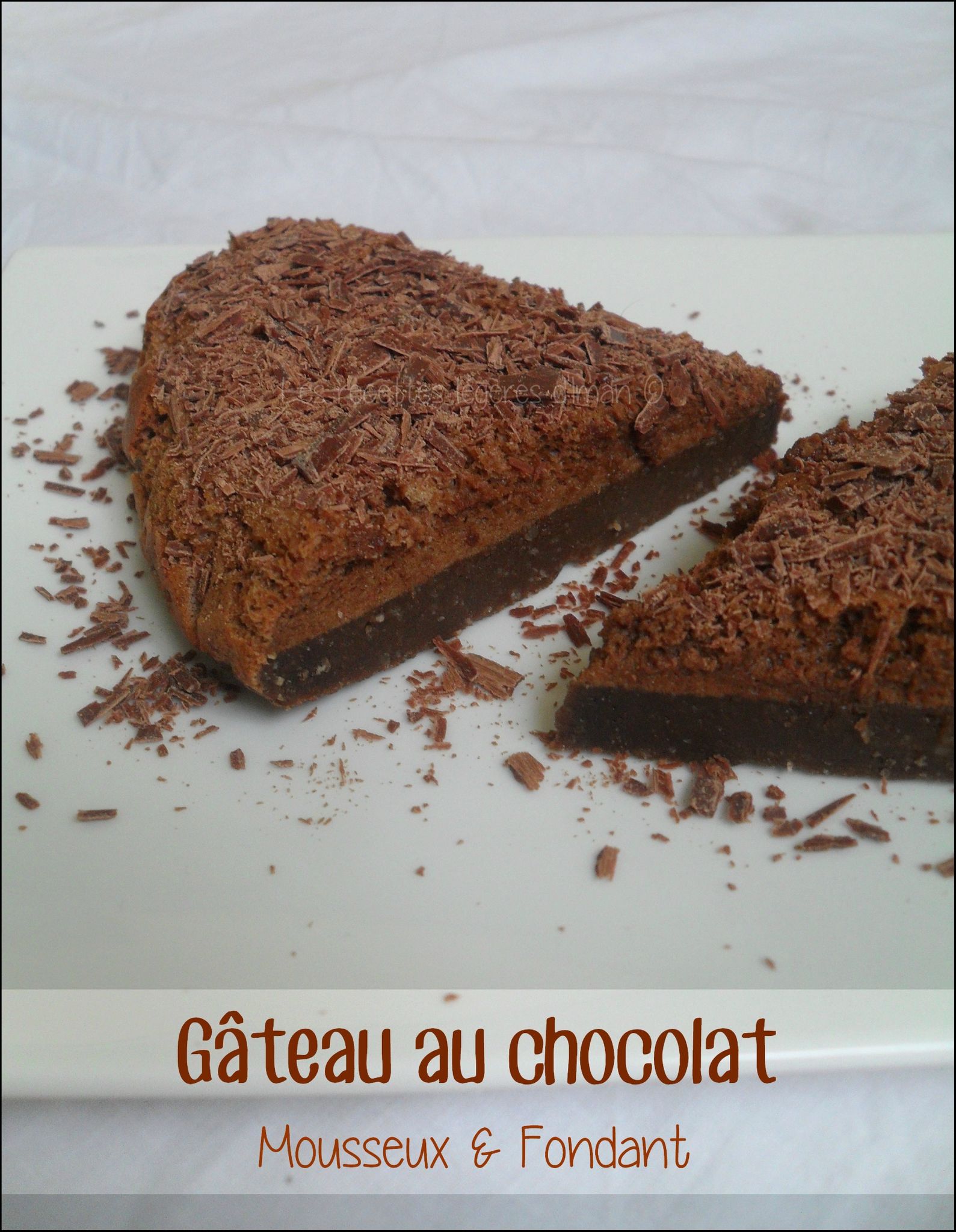 Gâteau au chocolat Léger, Mousseux & Fondant - Les recettes légères d'Iman