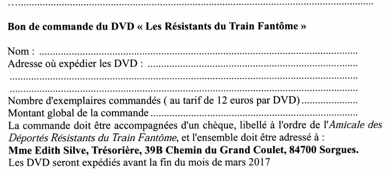 DVD du Train Fantôme, 2017