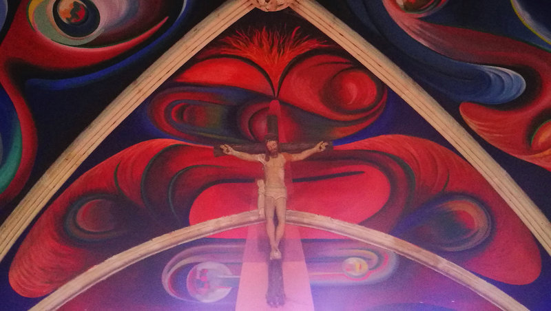 Le Menoux, église Notre-Dame, fresques, le Christ (36)