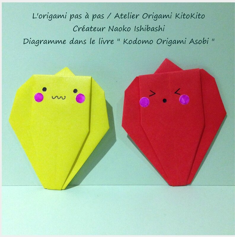 Atelier Origami KitoKito_Poivron Jaune et Poivron Rouge