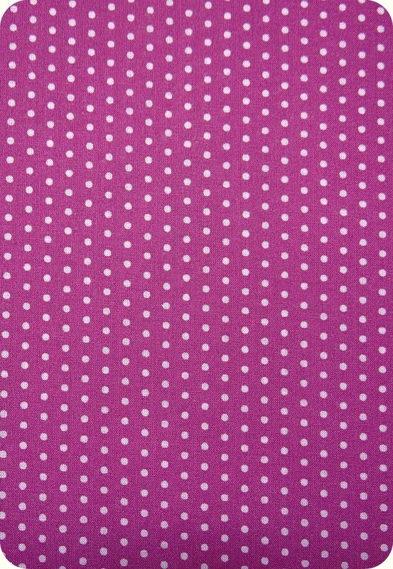 Tissu à pois fuchsia Froufrou