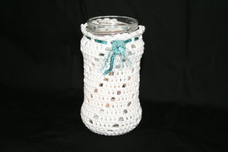 Vase crochet b