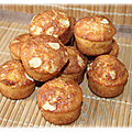 Mini-muffins aux amandes craquantes