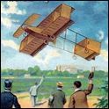 Avion salué par la foule
