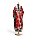 Chepri Coat of Red Velvet, <b>Turkmenistan</b>, early 20th Century