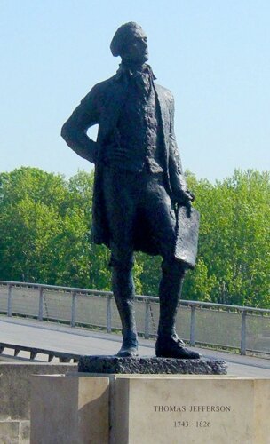 statue de Jefferson à Paris (quai Anatole-France)