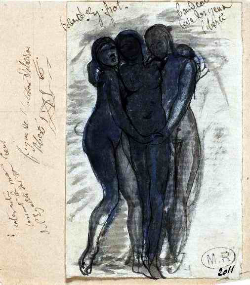 auguste-rodin-libertc3a9-c3a9galitc3a9-fraternitc3a9-rectocrayon-graphite-plume-lavis-gris-gouache-papier-crc3a8me-vers-1882