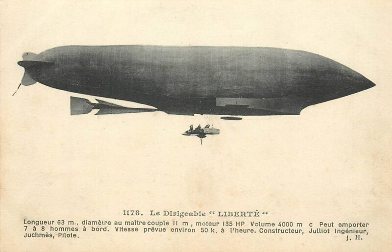 CPA Dirigeable Liberté XX1