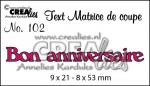 matrice de coupe texte n°102